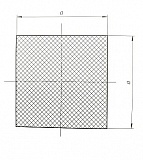Шнур силиконовый квадратного сечения 22x22 мм