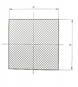 Силиконовый шнур квадратного сечения 8.5x8.5 мм